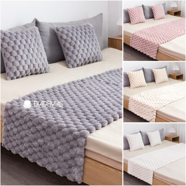 Piecera Panal 190x70 para decoraci&oacute;n de cama