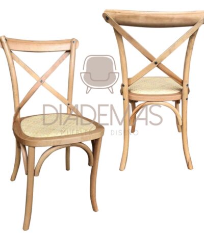 Silla Crossback disponible en varios colores
