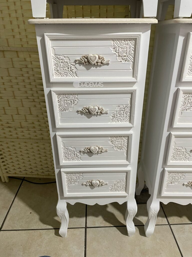 Cajonera Corazon 4 Cajones 100x40x30