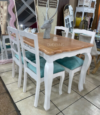 Comedor Normando 120x80 con 4 sillas