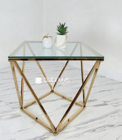 Mesa Diamond 55x50 para living o dormitorio