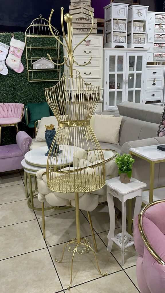 Maniqui Perchero Gold 170x40 para decoraci&oacute;n