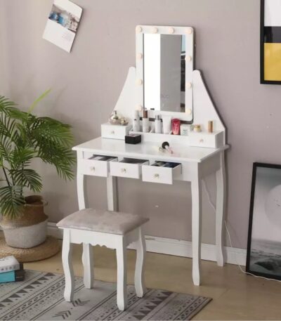 Tocador Cuadrado Blanco 80x40x145