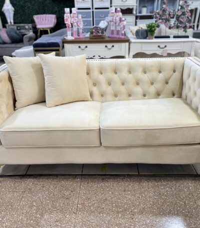 Sof&aacute; Importado Ginebra 180x80x80 con resortes
