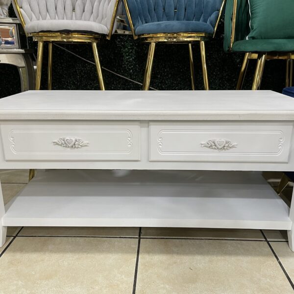 Mesa de Centro Corazon con Cajones 110x50x48