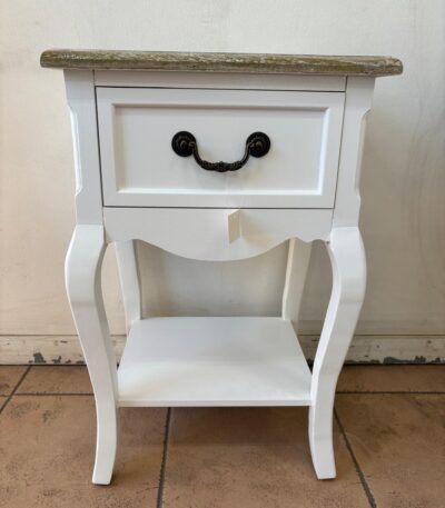 Velador provenzal zapatero madera de olmo 42x35x65