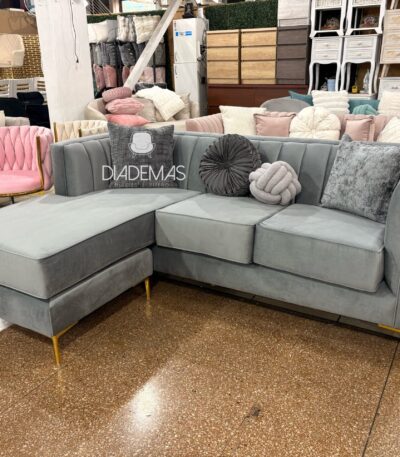 Seccional Londres reversible con resortes