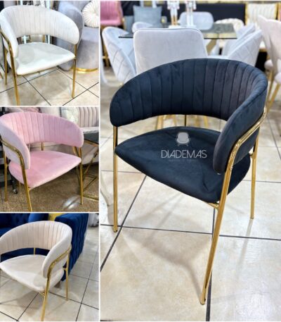 Silla Curva Velvet en varios colores