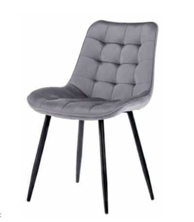 Silla Botons Black capitone en color gris