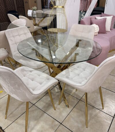 Comedor Gold de 1 metro con 4 sillas Botons