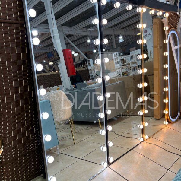 Espejo Hollywood mural 170x70 con luz LED
