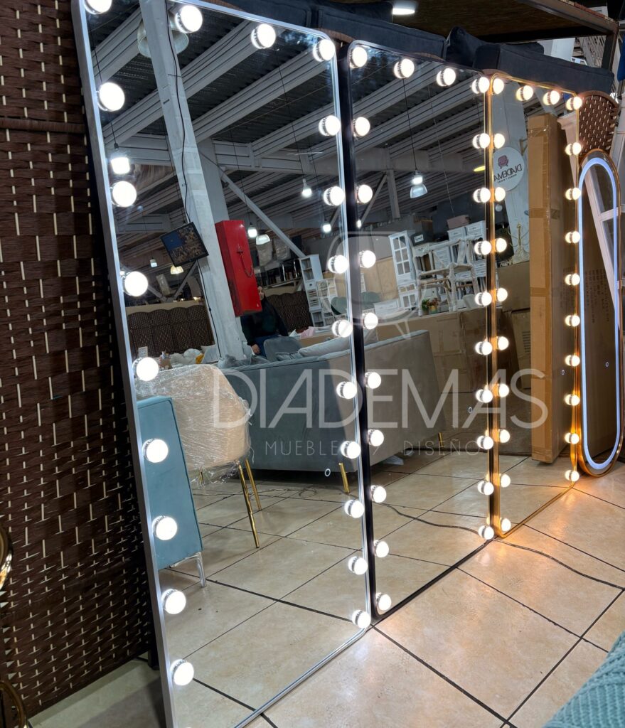 Espejo Hollywood mural 170x70 con luz LED