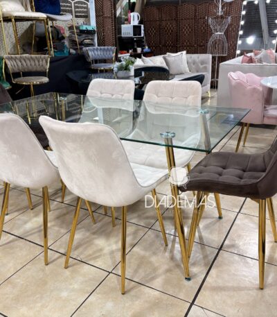 Comedor Lyon 160x90 con 6 sillas