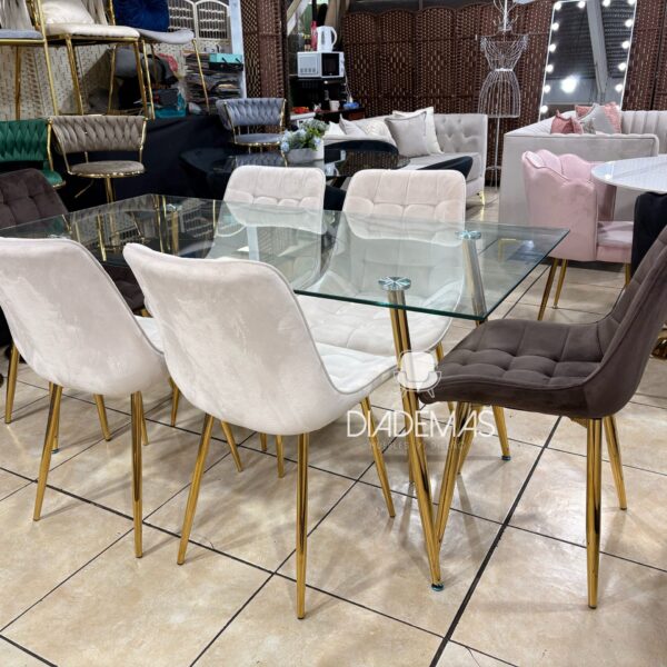 Comedor Lyon 160x90 con 6 sillas