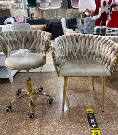 Set Office Trenzado con sitial y silla de escritorio