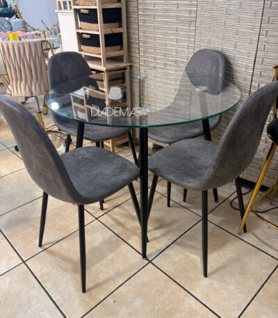 Comedor Smart de 1.20 redondo con 4 sillas