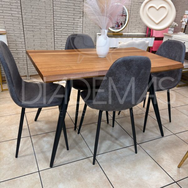 Comedor rustico 1.20 con 4 sillas Smart Antique