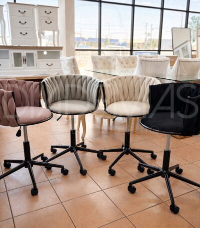 Silla escritorio trenza black con regulador de altura