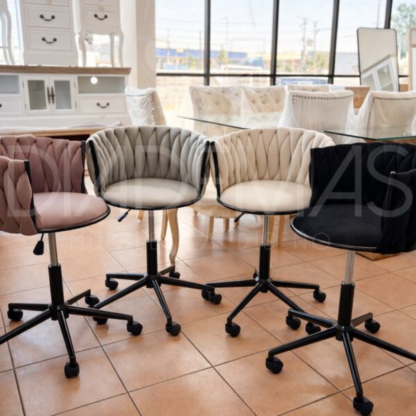 Silla escritorio trenza black con regulador de altura