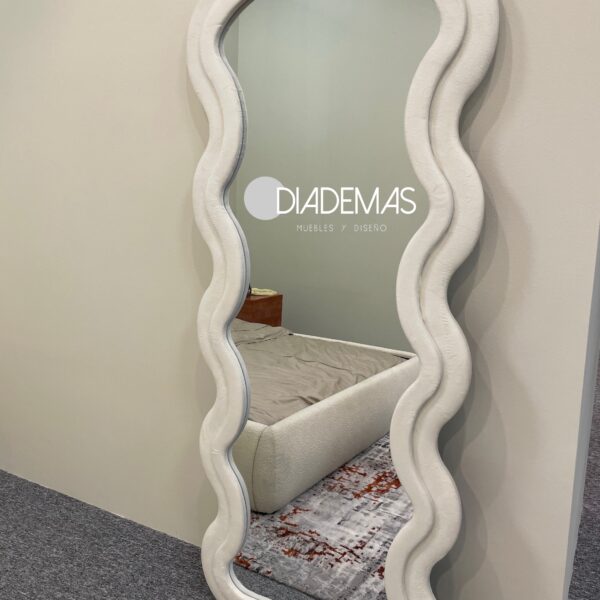 Espejo curvo 160x60 velvet con pedestal