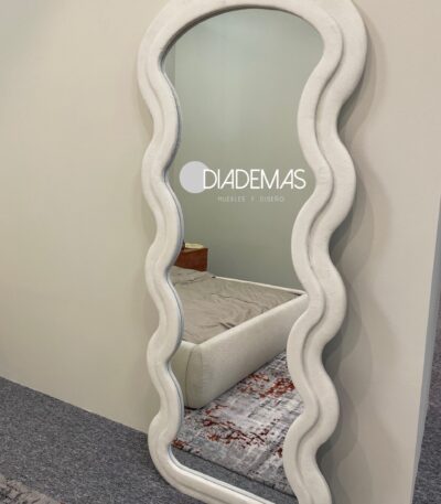 Espejo curvo 160x60 velvet con pedestal