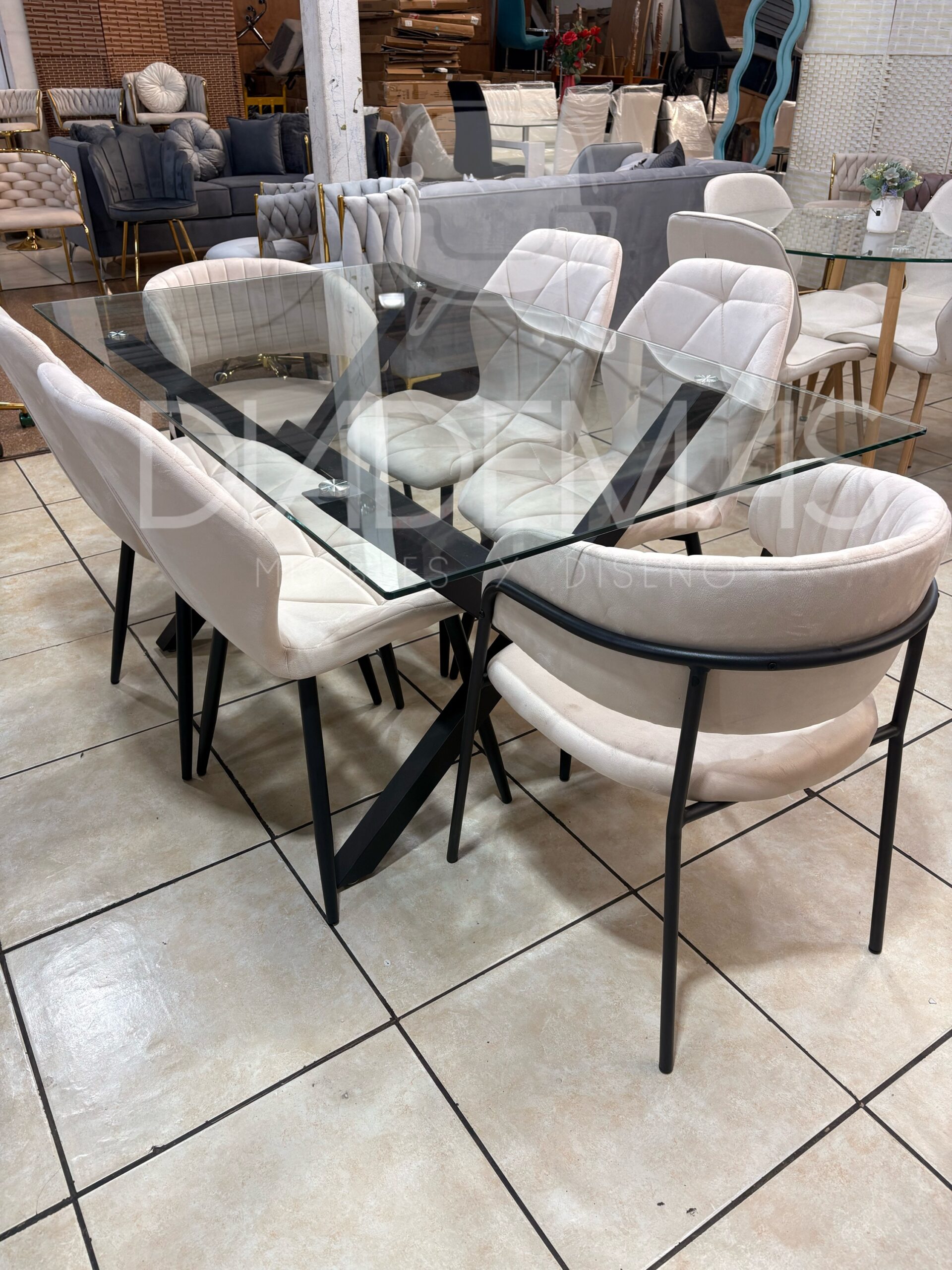 eb13c9ce-715f-4180-b24c-6dff11f8ed84 Comedor Atenas con mesa Bursa y 6 asientos