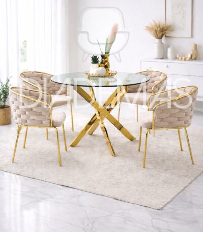 Comedor Singapur con mesa de 1 metro y 4 sitiales