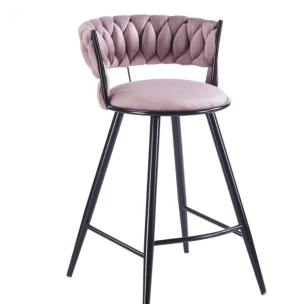 Taburete Trenzado Black para barra o cocina