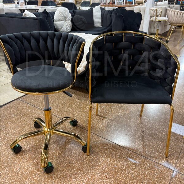 Set Office Singapur con silla de escritorio trenzada