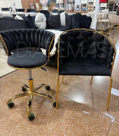 Set Office Singapur con silla de escritorio trenzada